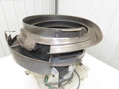 American 18" Vibratory Bowl Feeder 120V Vibrator Base Small Parts Sorter