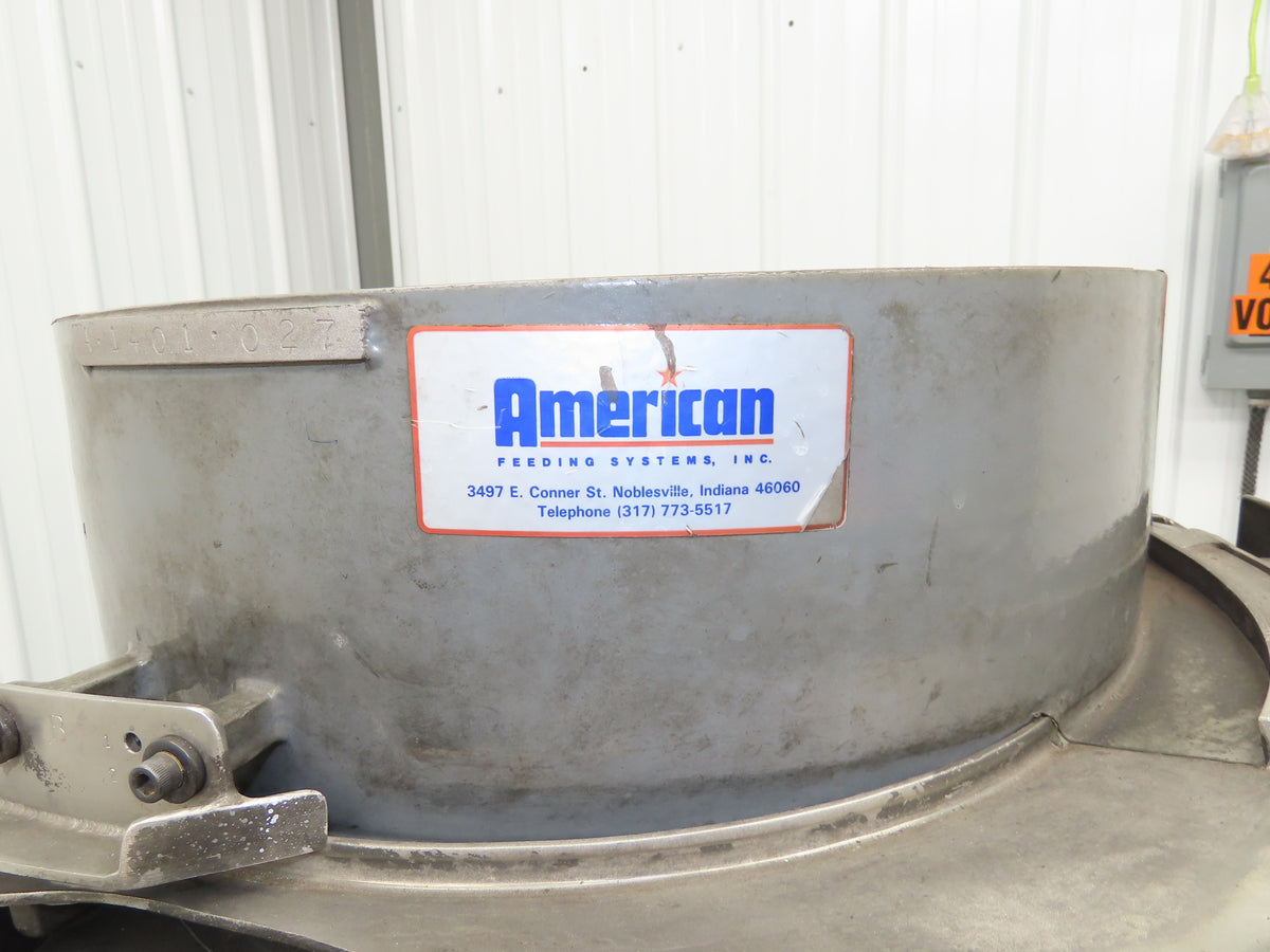 American 18" Vibratory Bowl Feeder 120V Vibrator Base Small Parts Sorter
