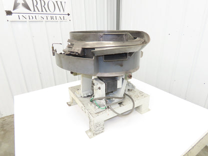 American 18" Vibratory Bowl Feeder 120V Vibrator Base Small Parts Sorter