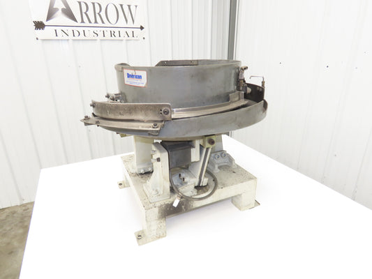 American 18" Vibratory Bowl Feeder 120V Vibrator Base Small Parts Sorter