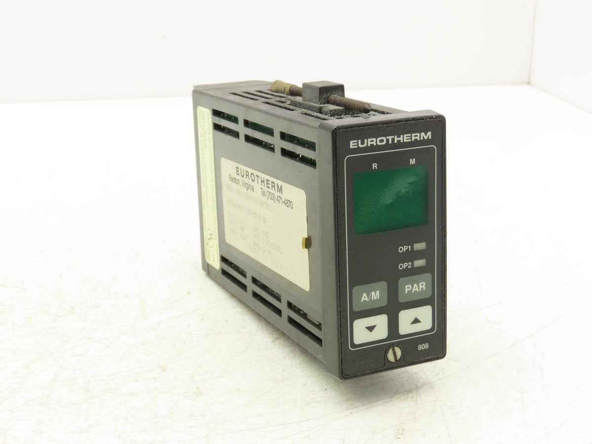 Eurotherm 808/L1/NO/R1/C4 1/8 DIN Temperature Controller K TC RS422 32-800°F