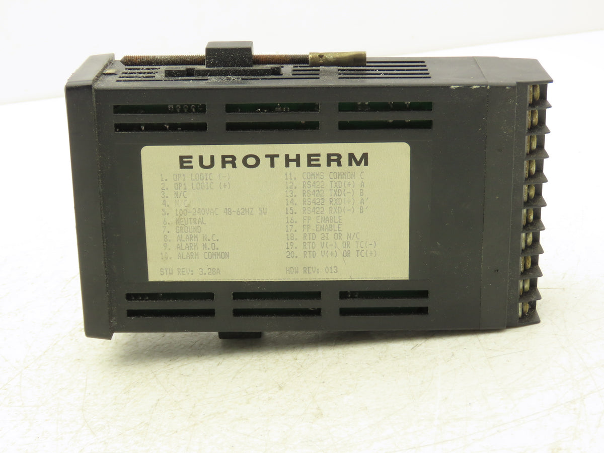 Eurotherm 808/L1/NO/R1/C4 1/8 DIN Temperature Controller K TC RS422 32-800°F