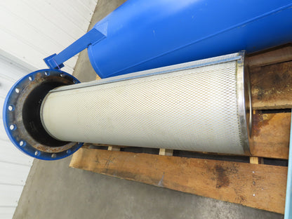 Quincy Air Compressor Filter Housing 150 PSI 4" Flanged Top Inlet 69"H