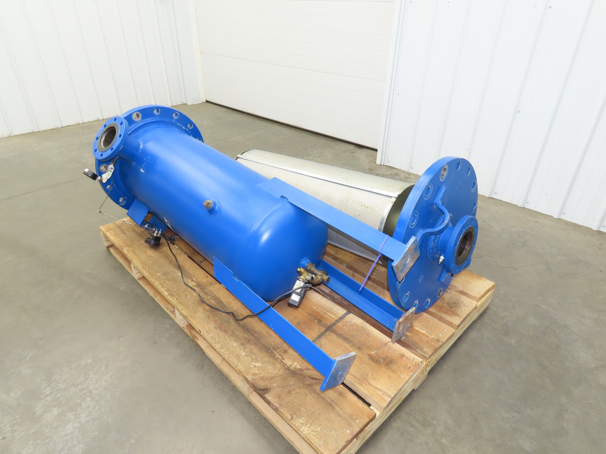 Quincy Air Compressor Filter Housing 150 PSI 4" Flanged Top Inlet 69"H