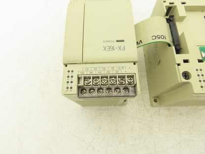 Mitsubishi FX-16MR-ES/UL Programmable Logic Controller w/Expansion Block