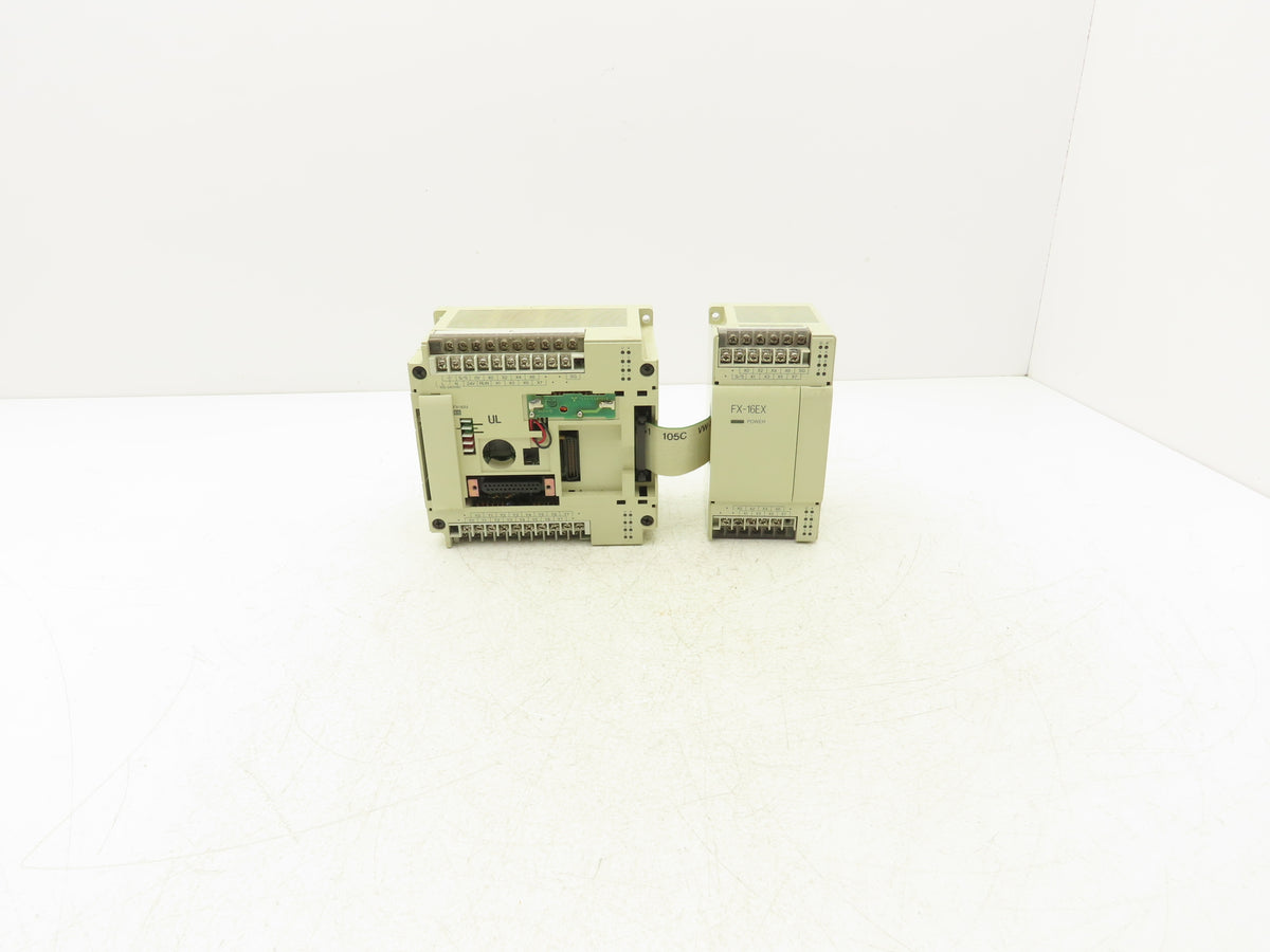 Mitsubishi FX-16MR-ES/UL Programmable Logic Controller w/Expansion Block