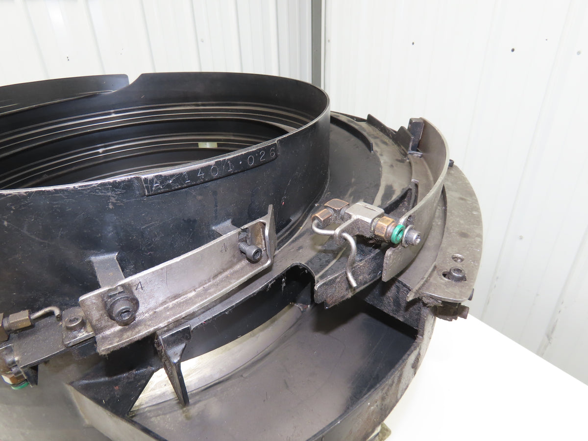 American 18" Vibratory Bowl Feeder 120V Dual Vibrator Base Small Parts Sorter