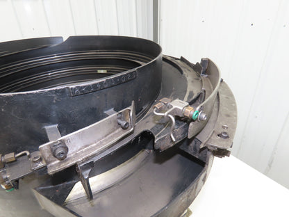 American 18" Vibratory Bowl Feeder 120V Dual Vibrator Base Small Parts Sorter