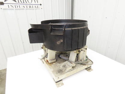 American 18" Vibratory Bowl Feeder 120V Dual Vibrator Base Small Parts Sorter
