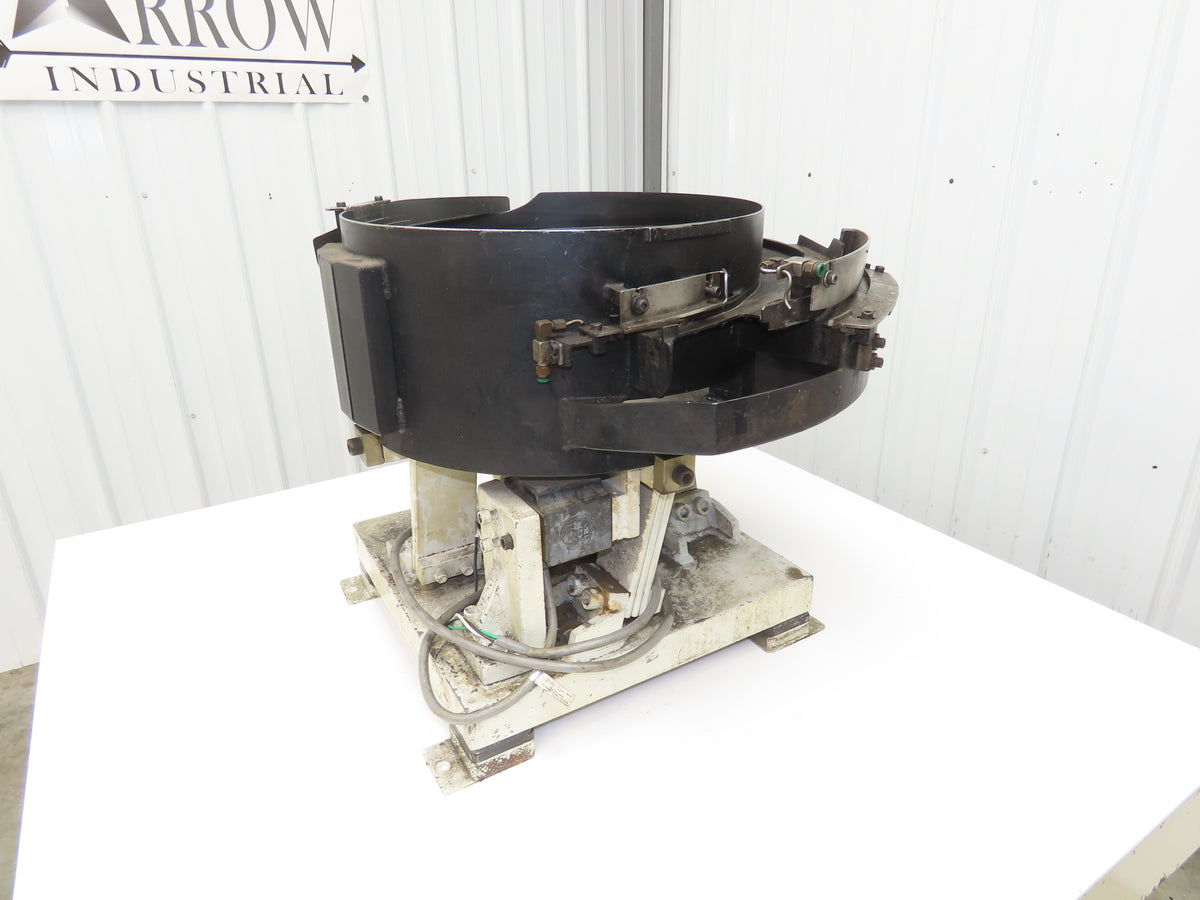 American 18" Vibratory Bowl Feeder 120V Dual Vibrator Base Small Parts Sorter