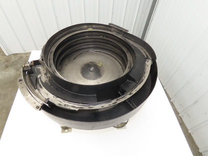 American 18" Vibratory Bowl Feeder 120V Dual Vibrator Base Small Parts Sorter
