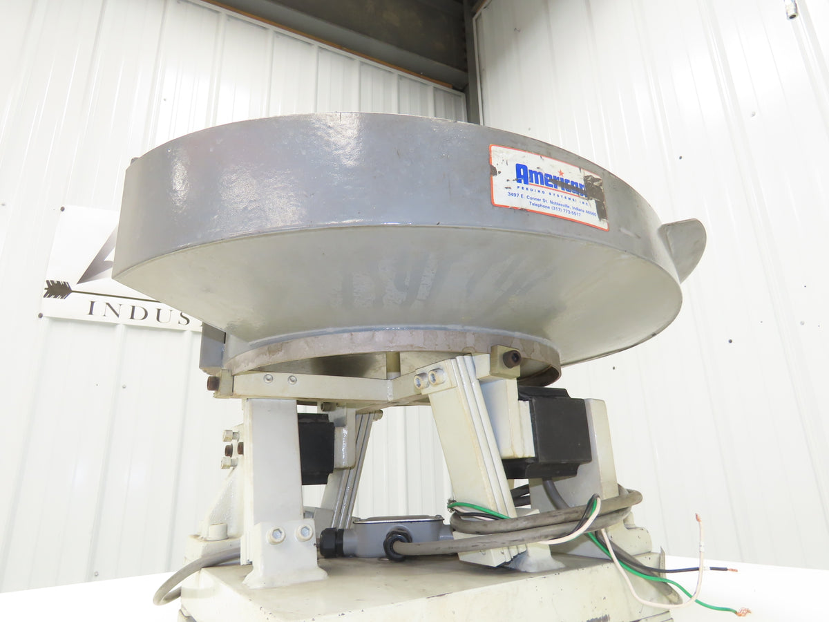 American 15" Vibratory Bowl Feeder 120V Vibrator Base Small Parts Sorter