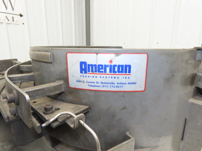 American 15" Vibratory Bowl Feeder 120V Vibrator Base Small Parts Sorter