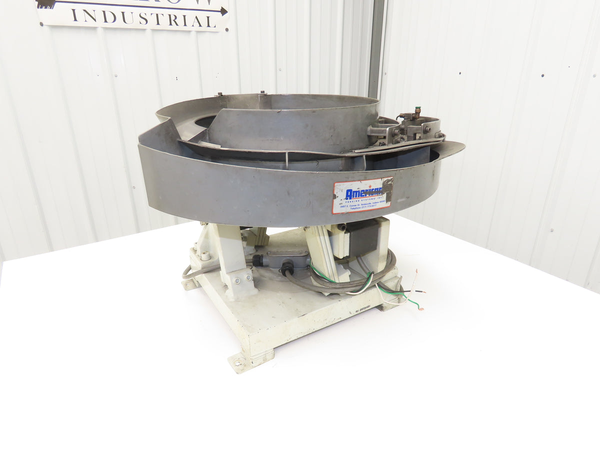 American 15" Vibratory Bowl Feeder 120V Vibrator Base Small Parts Sorter