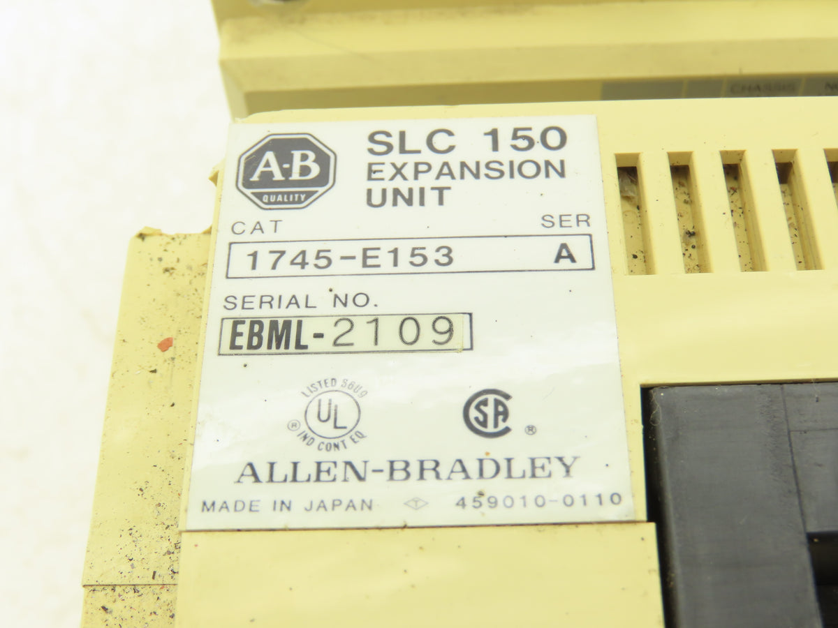 Allen Bradley 1745-E153 SLC 150 I/O Expansion Unit Connected Ser A & C Lot of 2
