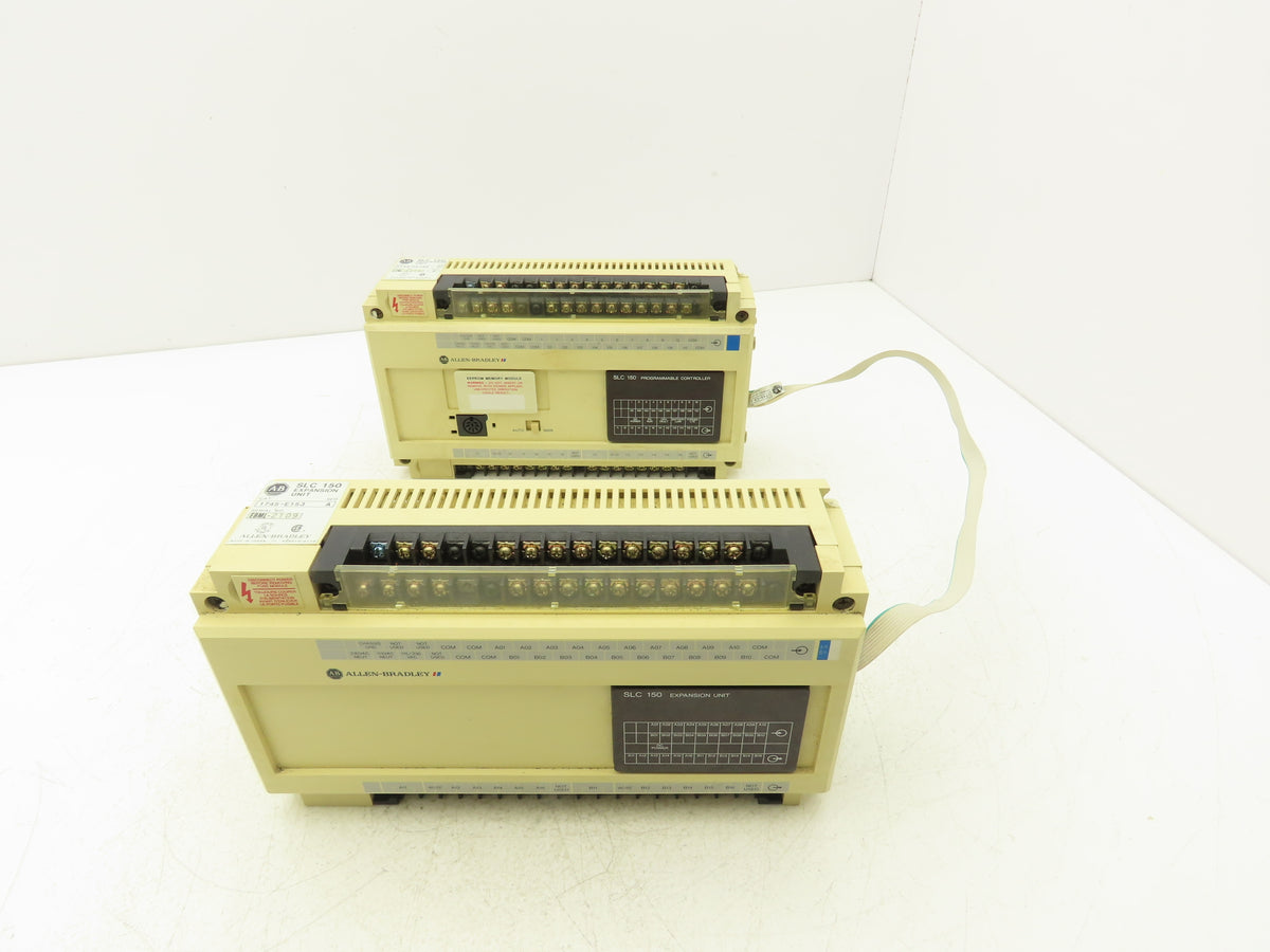 Allen Bradley 1745-E153 SLC 150 I/O Expansion Unit Connected Ser A & C Lot of 2