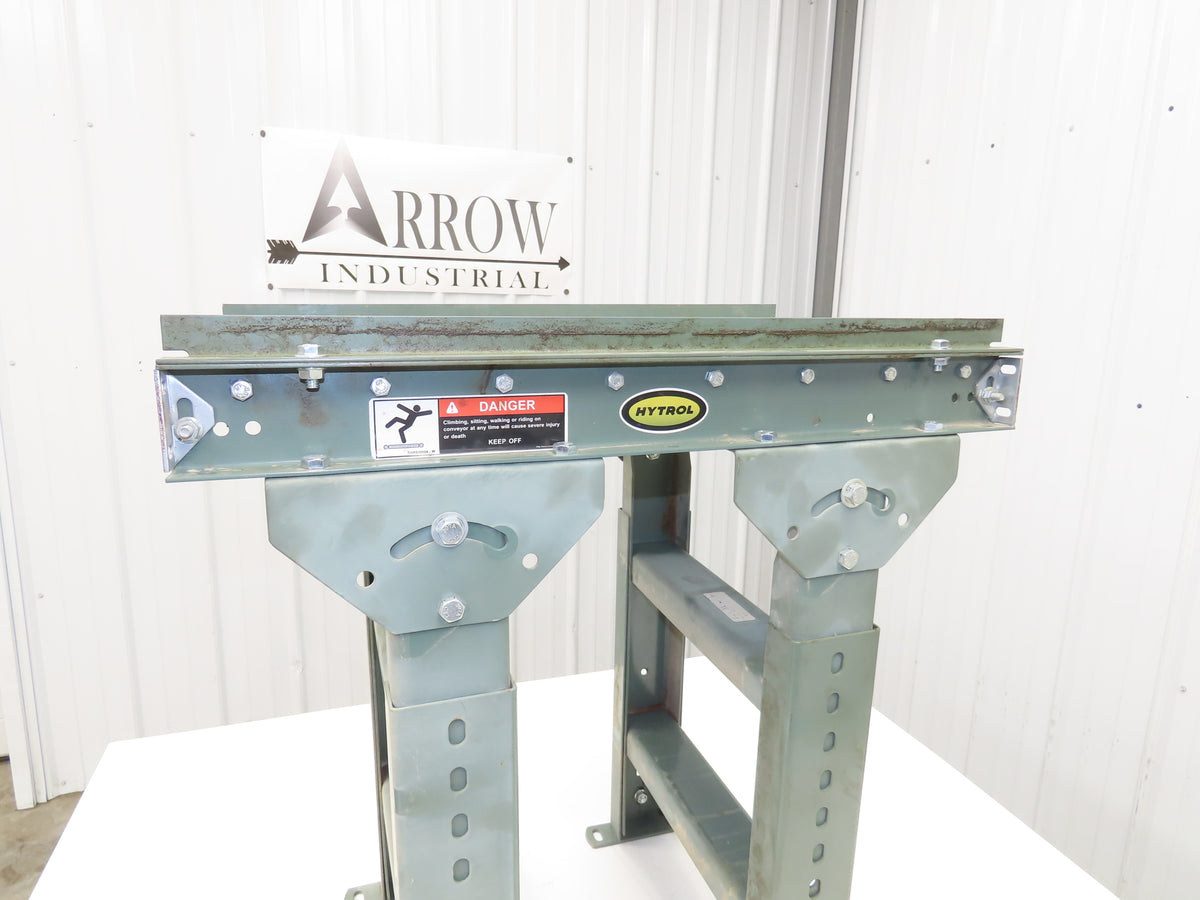 Hytrol 15"W x 24"L Ball Transfer Conveyor Table 13"BF 2"Centers Adj Height