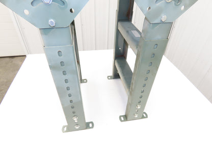 Hytrol 15"W x 24"L Ball Transfer Conveyor Table 13"BF 2"Centers Adj Height