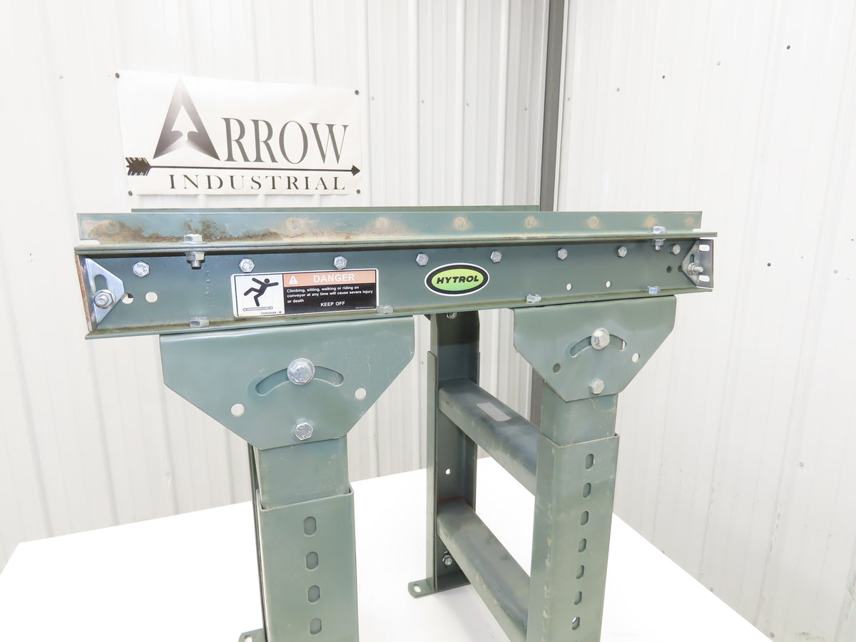 Hytrol 15"W x 24"L Ball Transfer Conveyor Table 13"BF 2"Centers Adj Height
