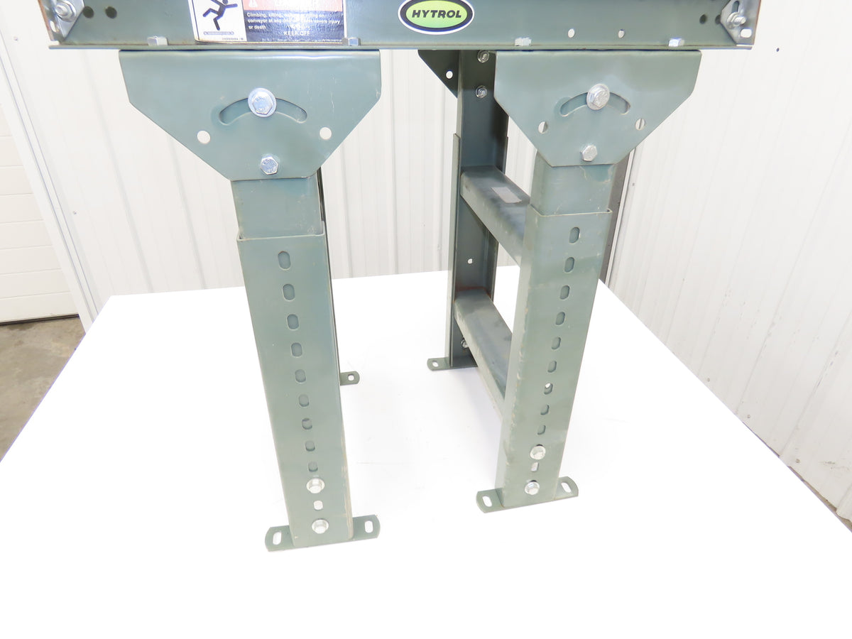 Hytrol 15"W x 24"L Ball Transfer Conveyor Table 13"BF 2"Centers Adj Height