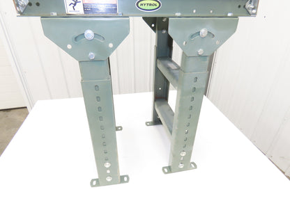 Hytrol 15"W x 24"L Ball Transfer Conveyor Table 13"BF 2"Centers Adj Height