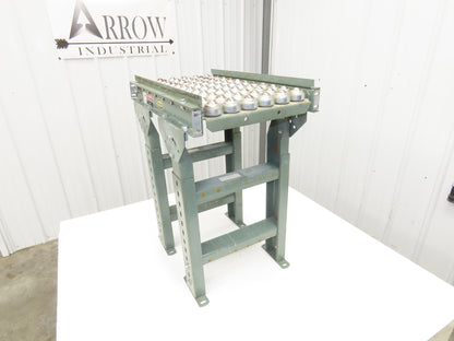 Hytrol 15"W x 24"L Ball Transfer Conveyor Table 13"BF 2"Centers Adj Height