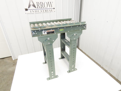 Hytrol 15"W x 24"L Ball Transfer Conveyor Table 13"BF 2"Centers Adj Height