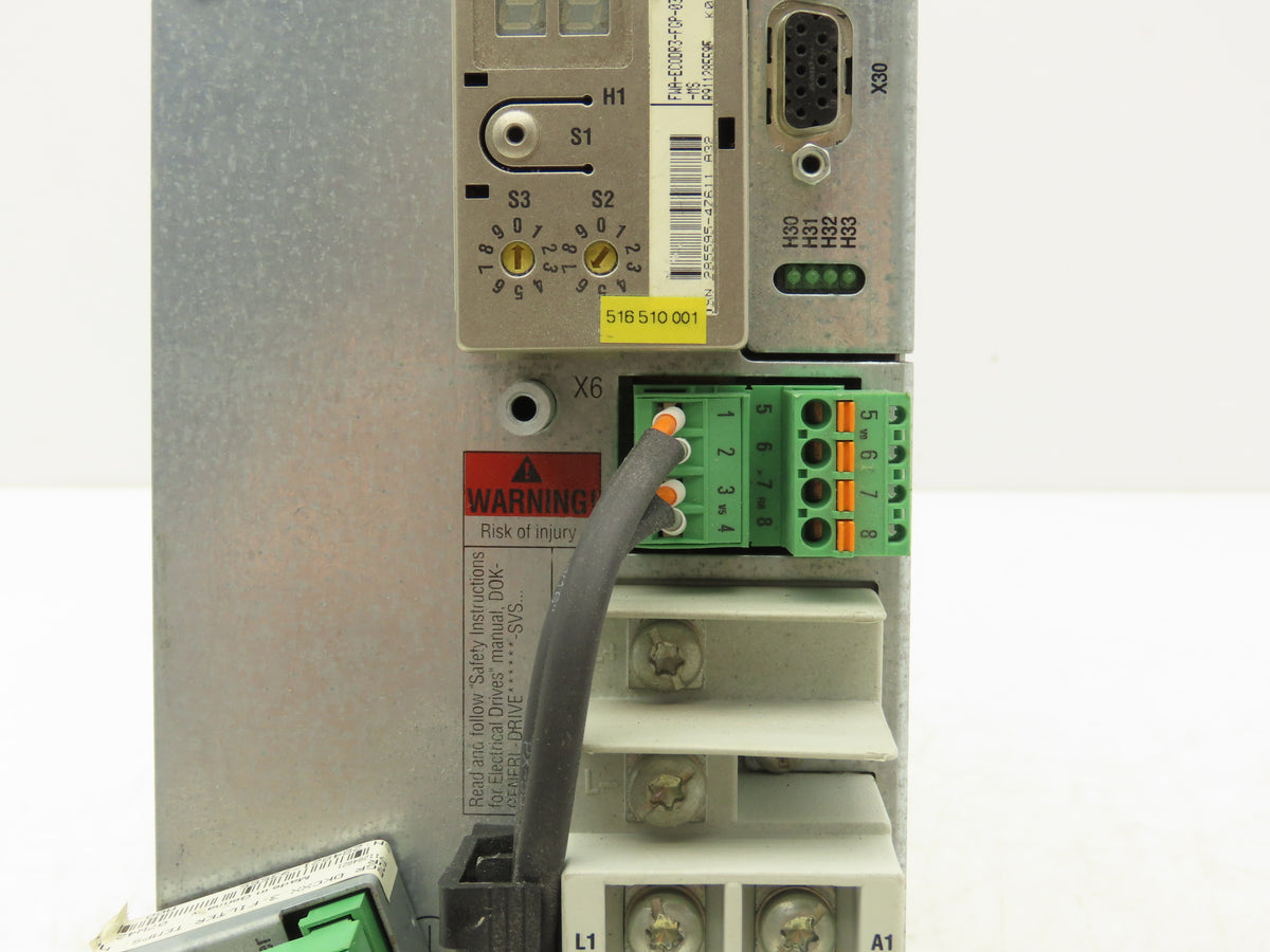 Rexroth R911279431 DKC03.3-100-7-FW ECODRIVE03 100A Servo Drive 200-480V 3Ph In