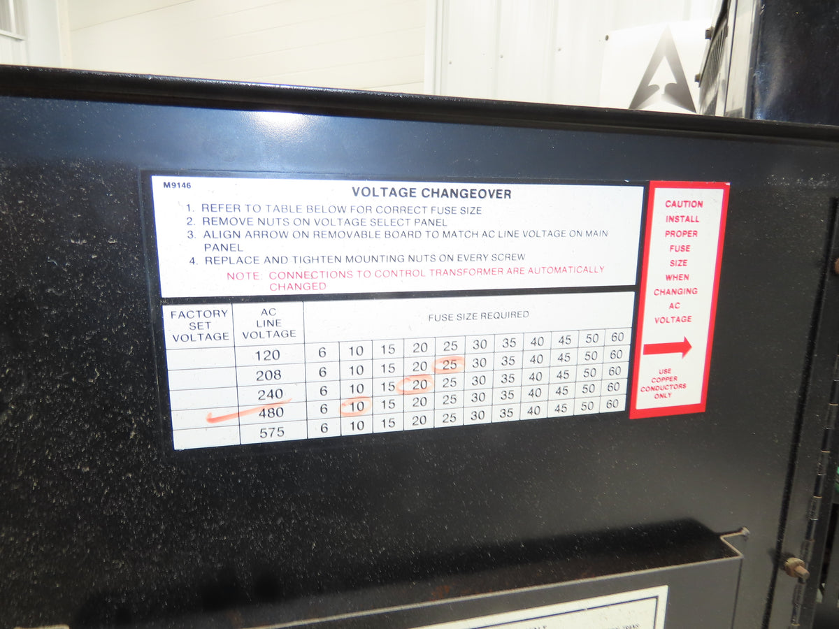 Hawker PAC1260 KW Powerstroke Battery Charger 24V 12 Cell 60 Amp 480V 1Ph TAG