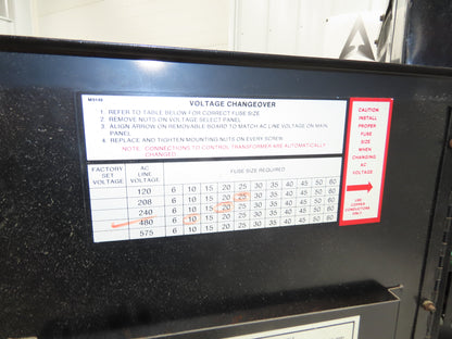 Hawker PAC1260 KW Powerstroke Battery Charger 24V 12 Cell 60 Amp 480V 1Ph TAG