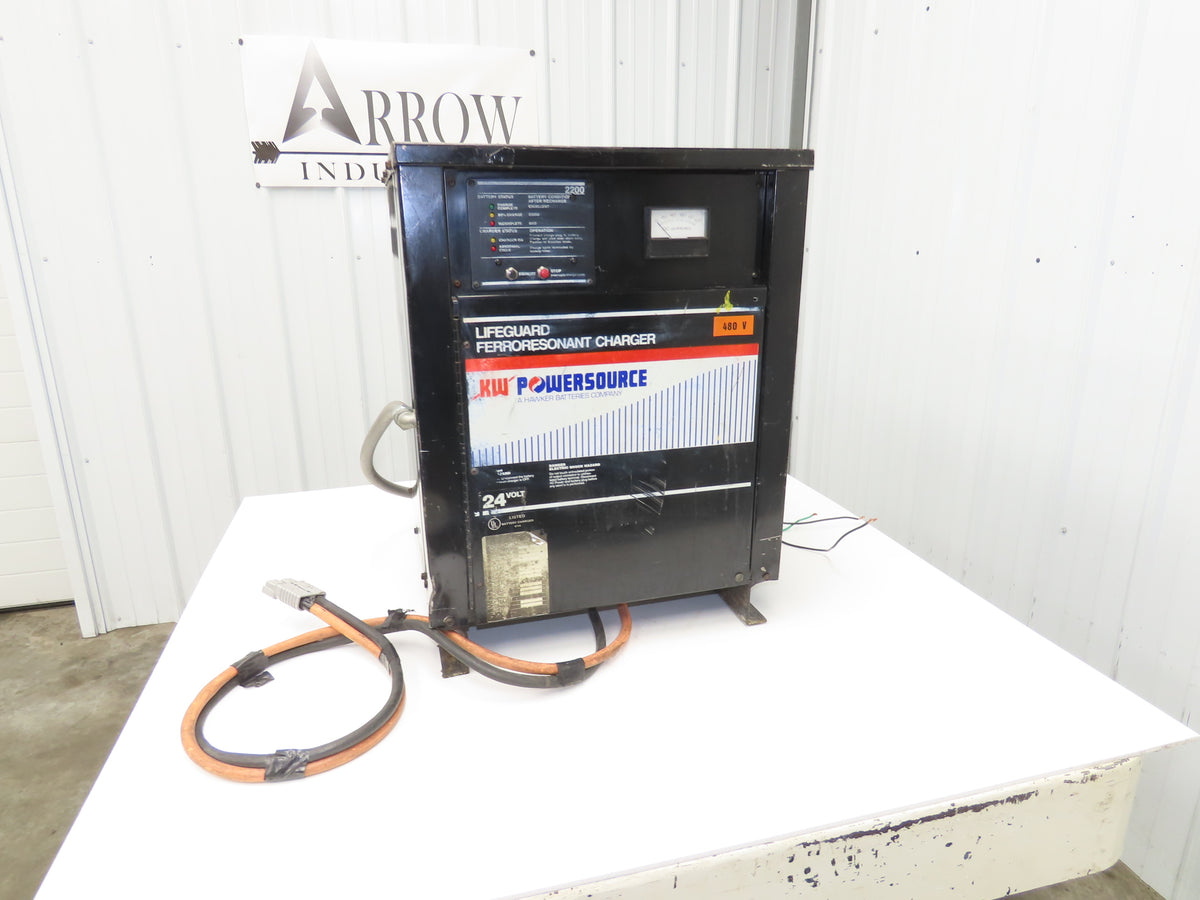 Hawker PAC1260 KW Powerstroke Battery Charger 24V 12 Cell 60 Amp 480V 1Ph TAG