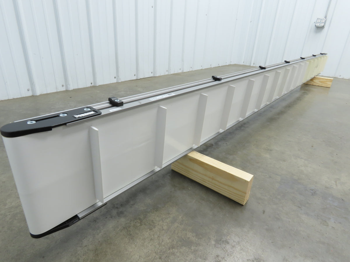 Dorner 2200 Series 8"x 10' Cleated Belt Conveyor -No Drive 22CTM08-10002AA20710H