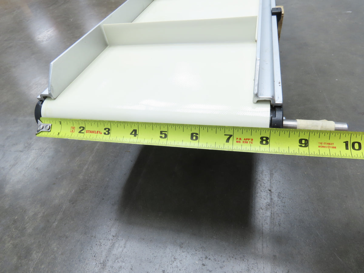 Dorner 2200 Series 8"x 10' Cleated Belt Conveyor -No Drive 22CTM08-10002AA20710H