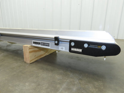 Dorner 2200 Series 8"x 10' Cleated Belt Conveyor -No Drive 22CTM08-10002AA20710H