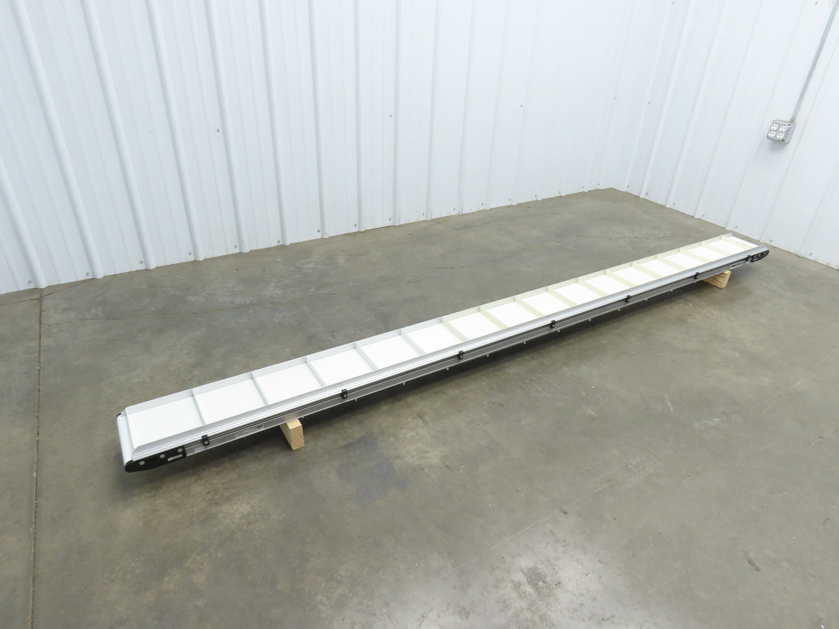 Dorner 2200 Series 8"x 10' Cleated Belt Conveyor -No Drive 22CTM08-10002AA20710H