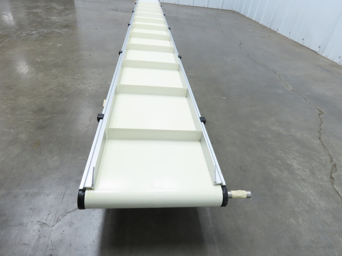 Dorner 2200 Series 8"x 10' Cleated Belt Conveyor -No Drive 22CTM08-10002AA20710H
