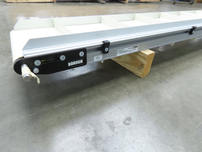 Dorner 2200 Series 8"x 10' Cleated Belt Conveyor -No Drive 22CTM08-10002AA20710H