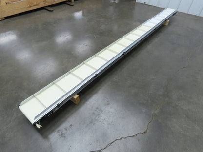 Dorner 2200 Series 8"x 10' Cleated Belt Conveyor -No Drive 22CTM08-10002AA20710H