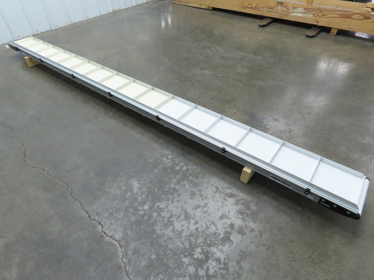 Dorner 2200 Series 8"x 10' Cleated Belt Conveyor -No Drive 22CTM08-10002AA20710H