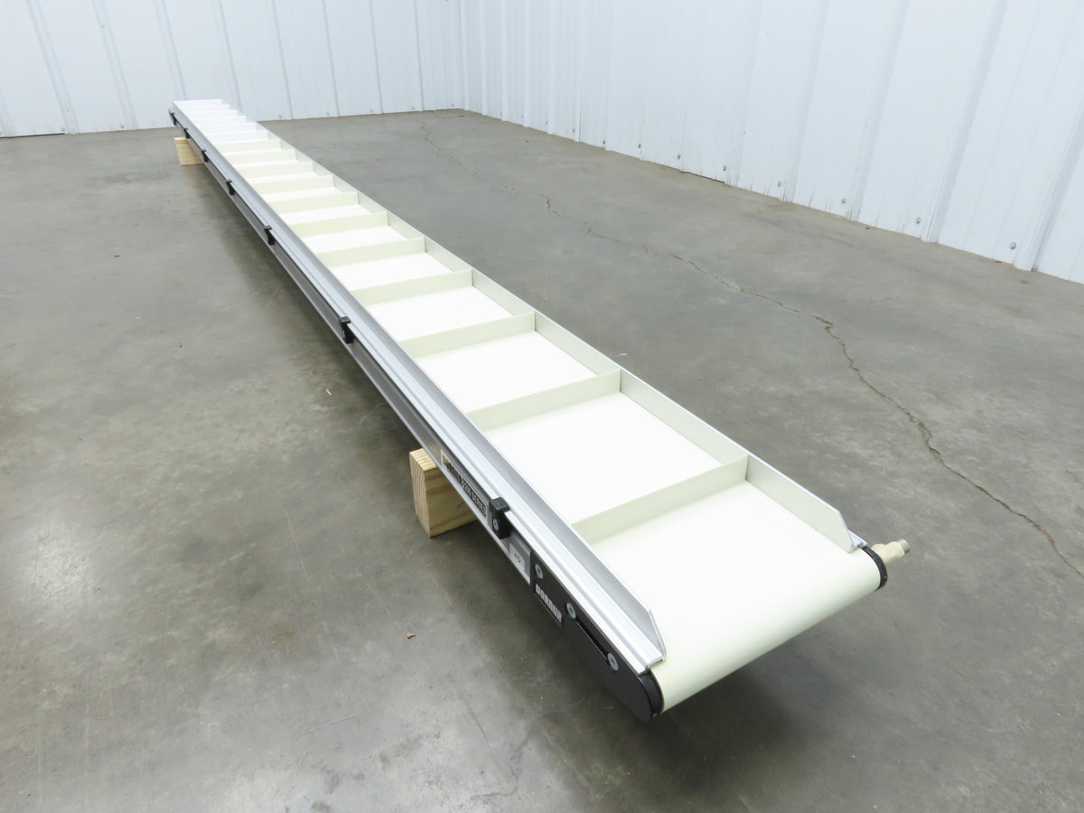 Dorner 2200 Series 8"x 10' Cleated Belt Conveyor -No Drive 22CTM08-10002AA20710H