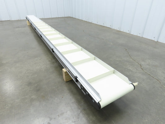Dorner 2200 Series 8"x 10' Cleated Belt Conveyor -No Drive 22CTM08-10002AA20710H