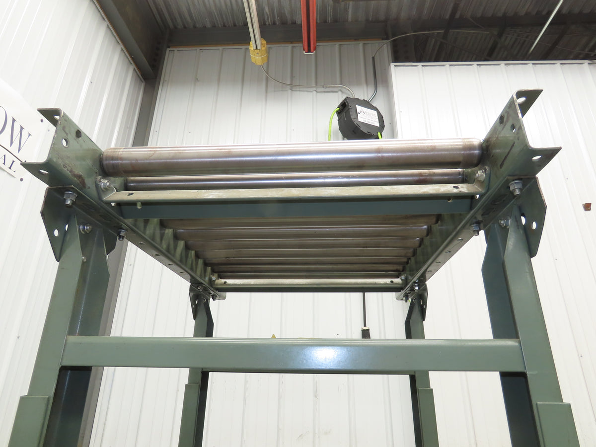 Hytrol 26"x 36"L Gravity Roller Conveyor 23"BF 1.9"Roller 27.5"-40" Adj Height