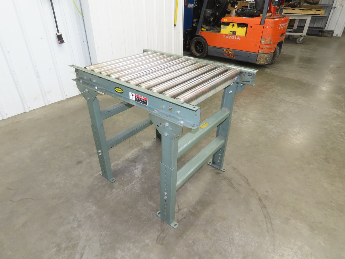 Hytrol 26"x 36"L Gravity Roller Conveyor 23"BF 1.9"Roller 27.5"-40" Adj Height