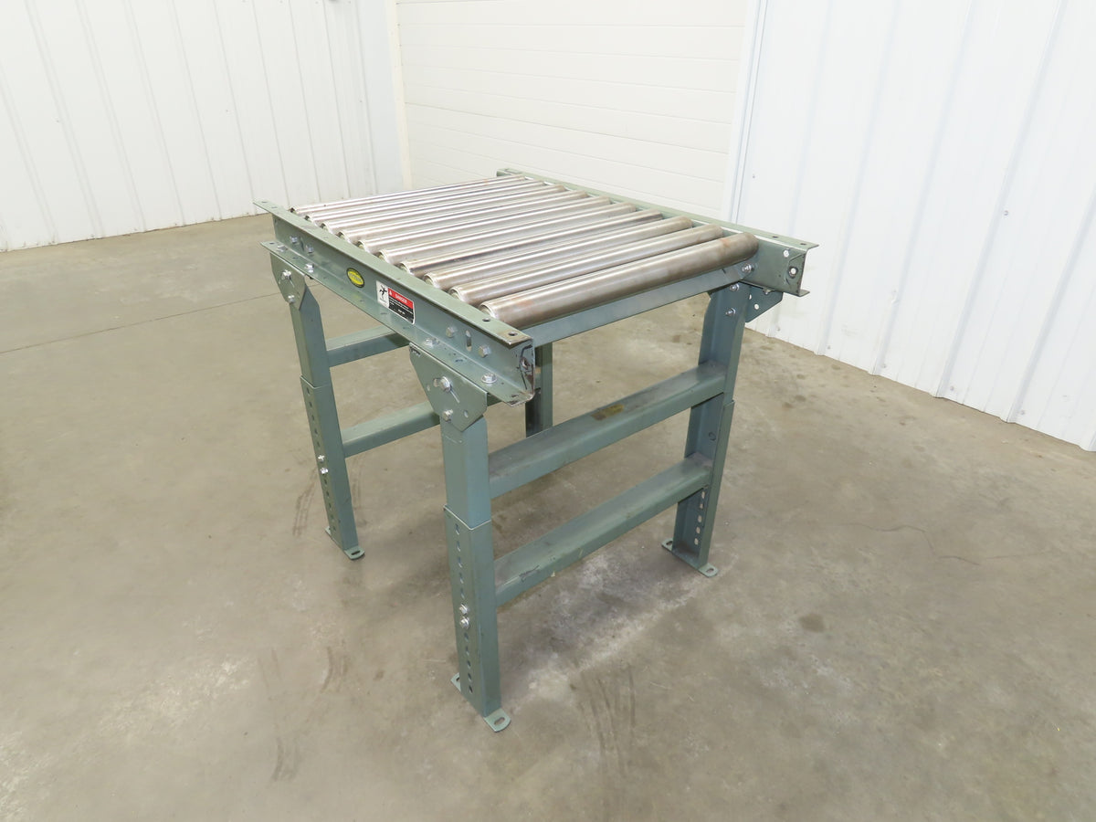Hytrol 26"x 36"L Gravity Roller Conveyor 23"BF 1.9"Roller 27.5"-40" Adj Height