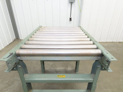Hytrol 26"x 36"L Gravity Roller Conveyor 23"BF 1.9"Roller 27.5"-40" Adj Height