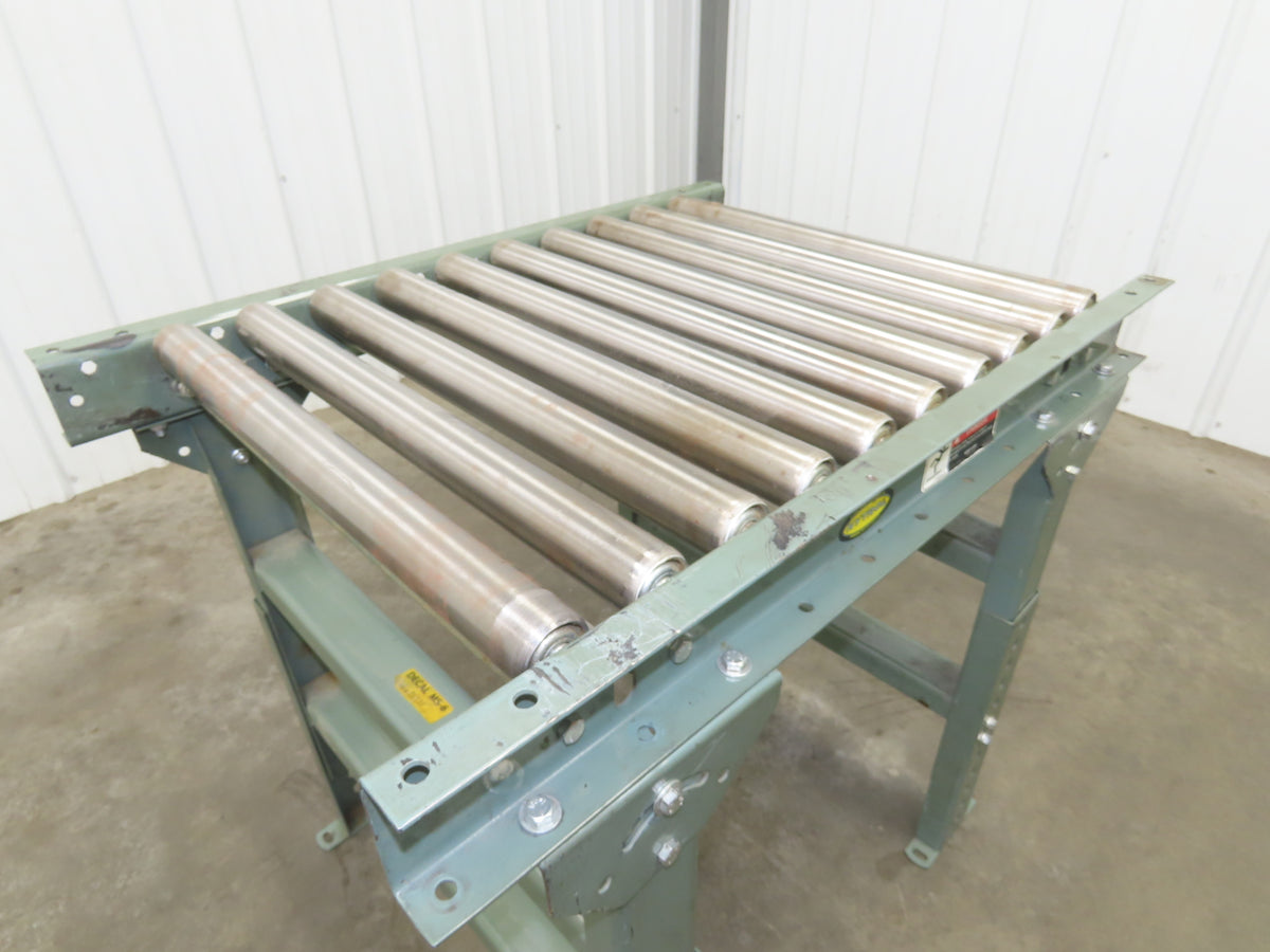 Hytrol 26"x 36"L Gravity Roller Conveyor 23"BF 1.9"Roller 27.5"-40" Adj Height