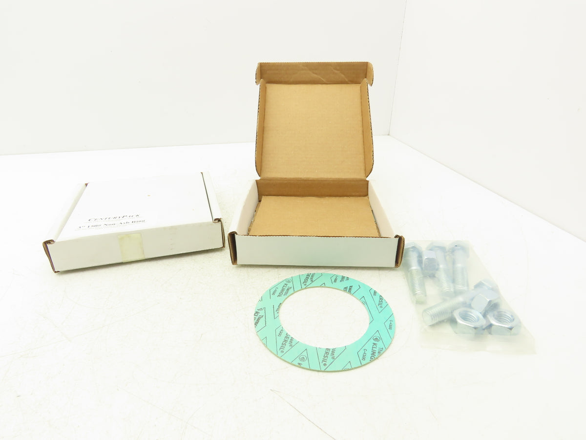 Century Gasket 3" #150 CenturyPack 4-Bolt Flange Kit Klinger C-4300  Lot of 2