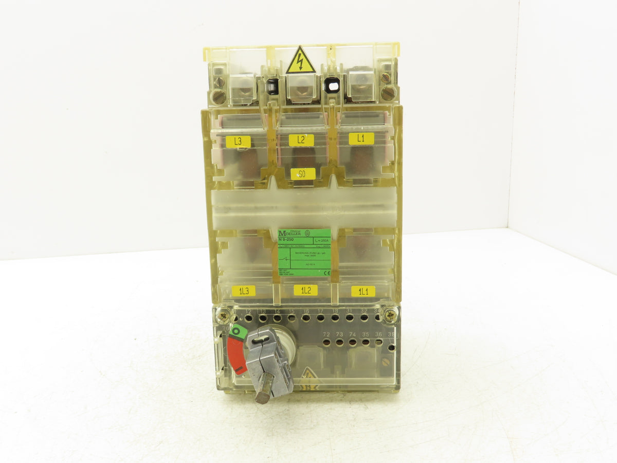 Klockner Moeller N9-250 250A 690V 3-Pole Switch Disconnector Fuse 400A Max