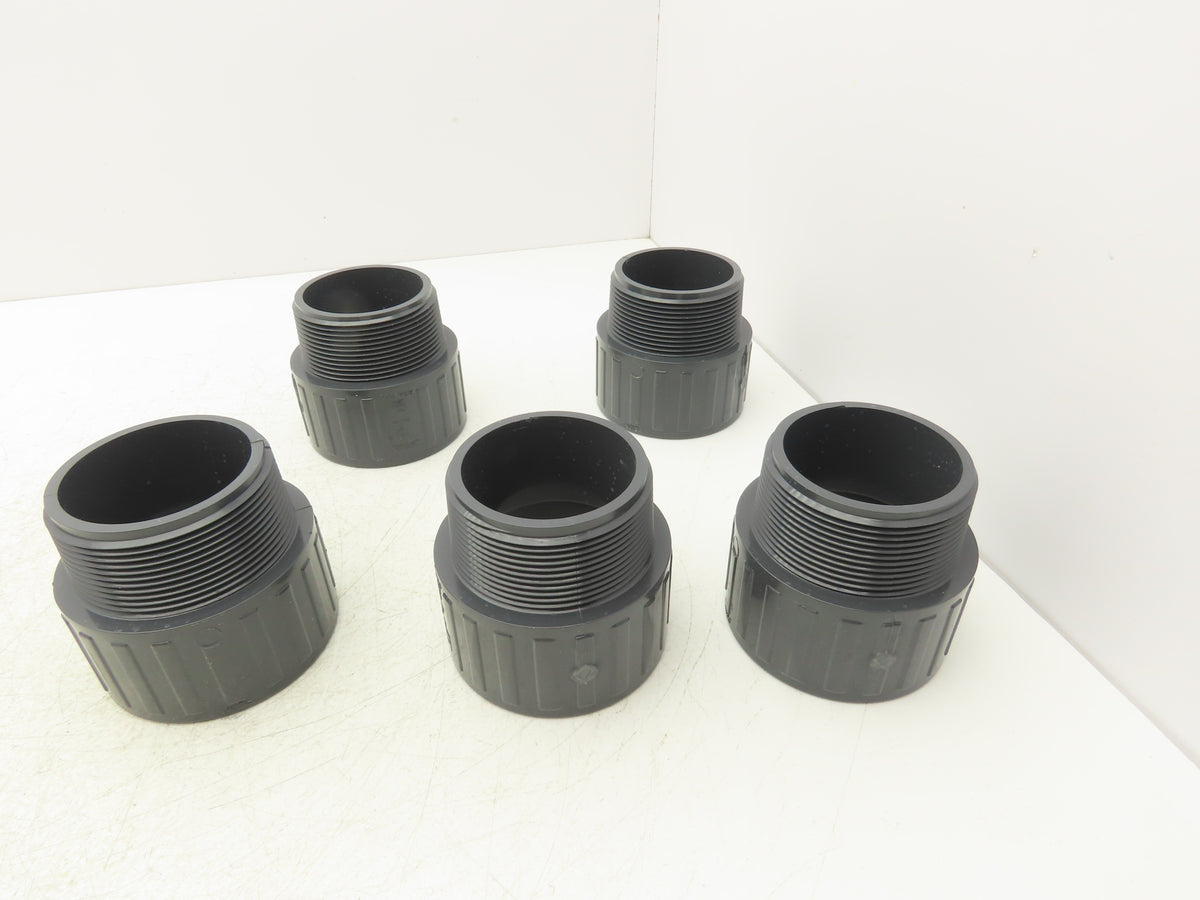 Spears 836-030  3" Schedule 80 PVC Male Adapter Socket x MNPT Fitting  Lot of 5