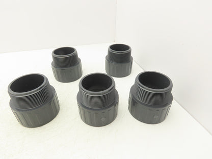 Spears 836-030  3" Schedule 80 PVC Male Adapter Socket x MNPT Fitting  Lot of 5